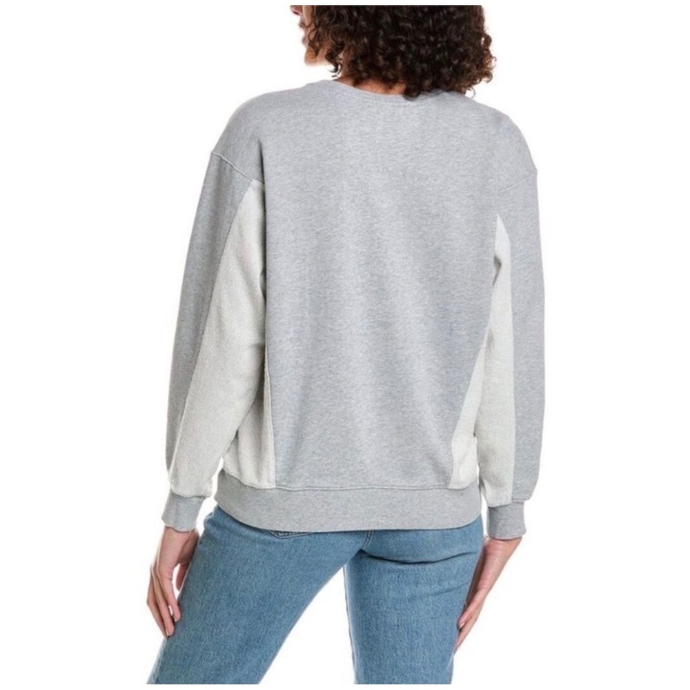 Johnny Was | Catalina French Terry Sweatshirt XL Grey Floral Embroidery J18823-5 - Picture 2 of 10